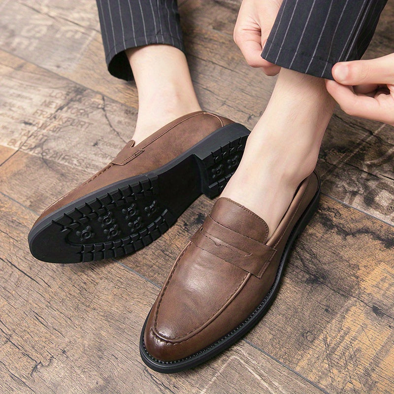 All Nations Emporium Men Formal Penny Loafers Slip On