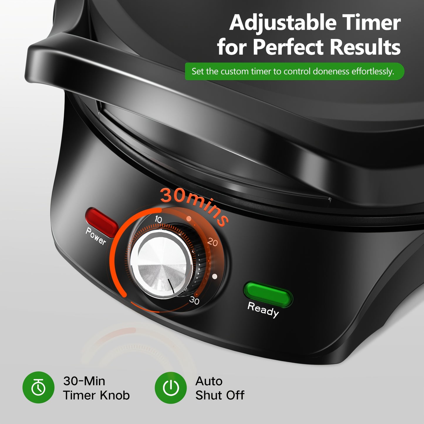 CACHOO 1500W Electric Smokeless Indoor Grill Pizza Maker