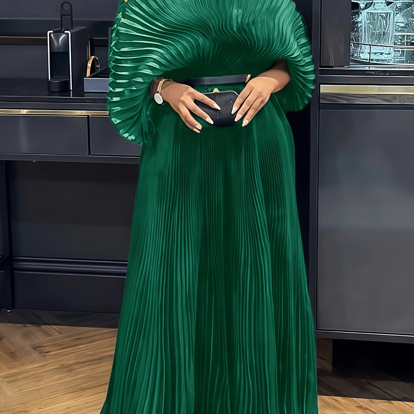 Pleated Maxi Dress Formal Mesh Naija Styles And Fashion