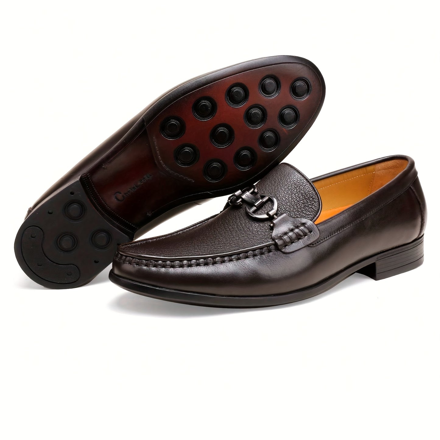 Leather Penny Loafer For Men Slip On Formal Business Shoes