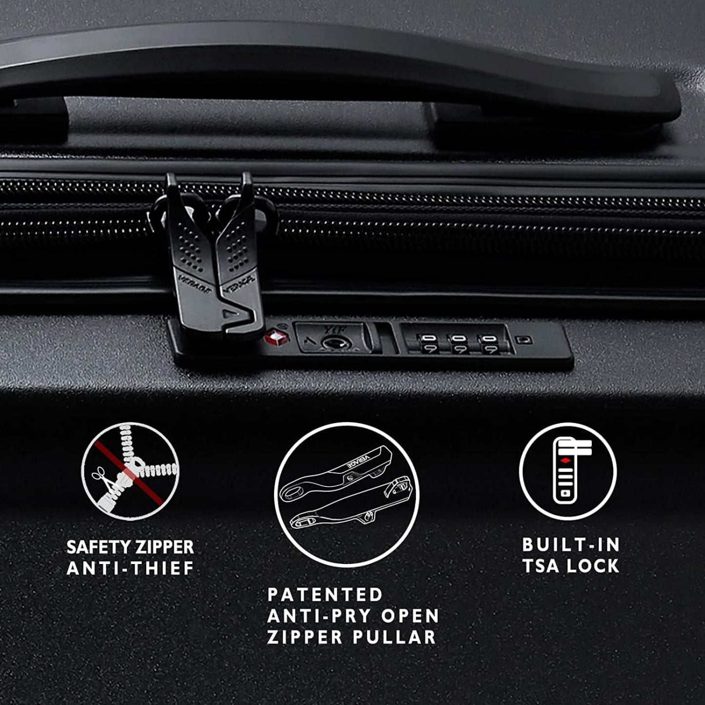 AMAGENIX Expandable Hardshell Luggage Set Spinner Wheels