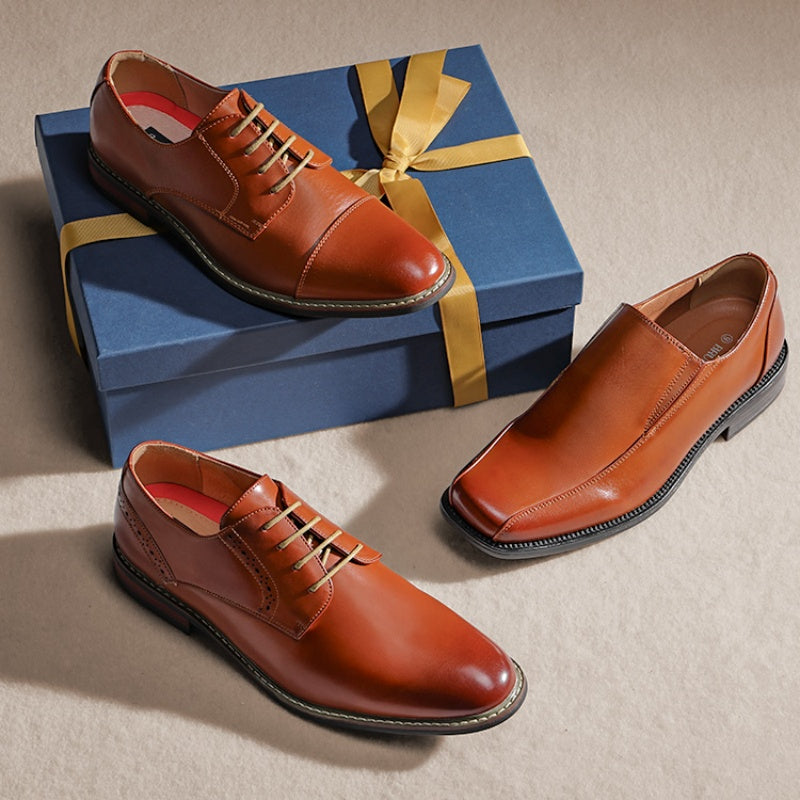 Bruno Marc Classic Modern Oxford Wingtip Lace Dress Shoes