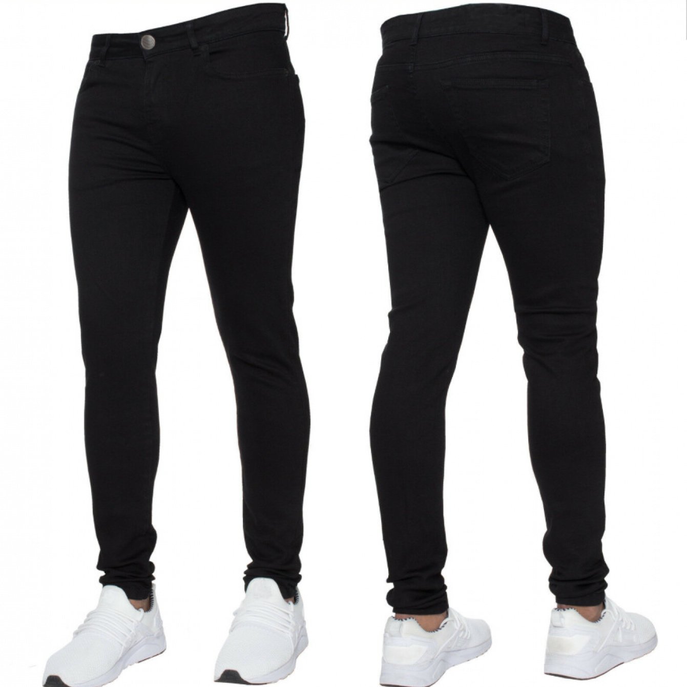 Trendy Minimali Slim Fit Skinny Jeans Mens Stretch Denim