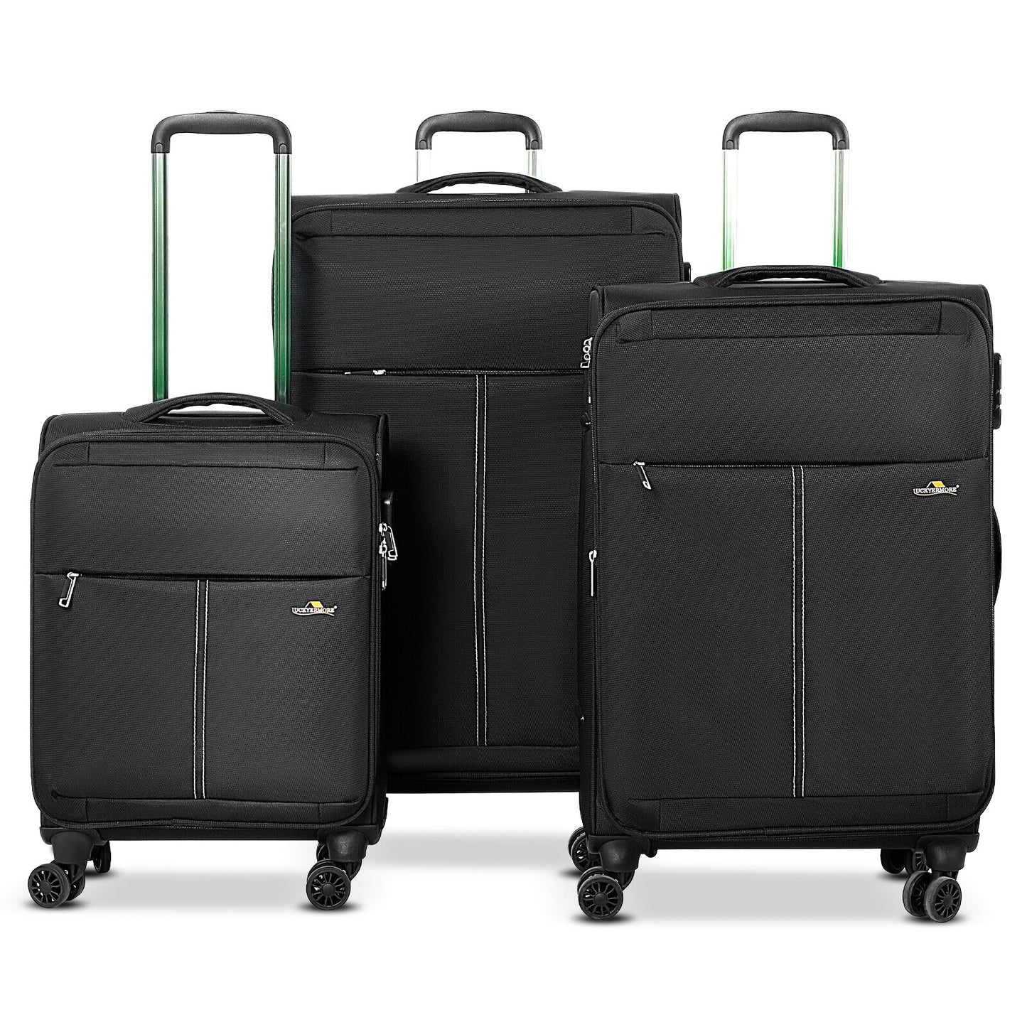 Luckyermore Suitcase Set 3 Piece With Spinner Wheels
