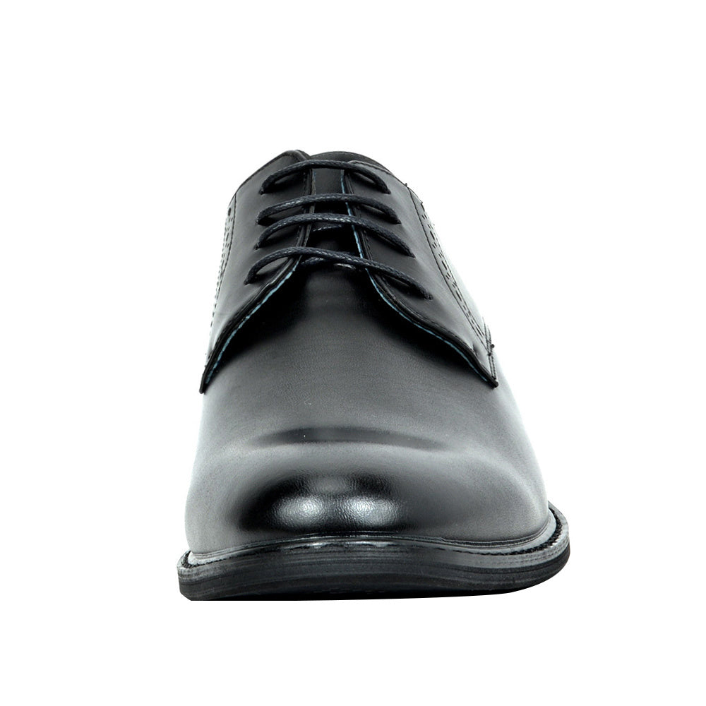 Bruno Marc Mens Wide Solid Dress Shoes With Rubber Sole