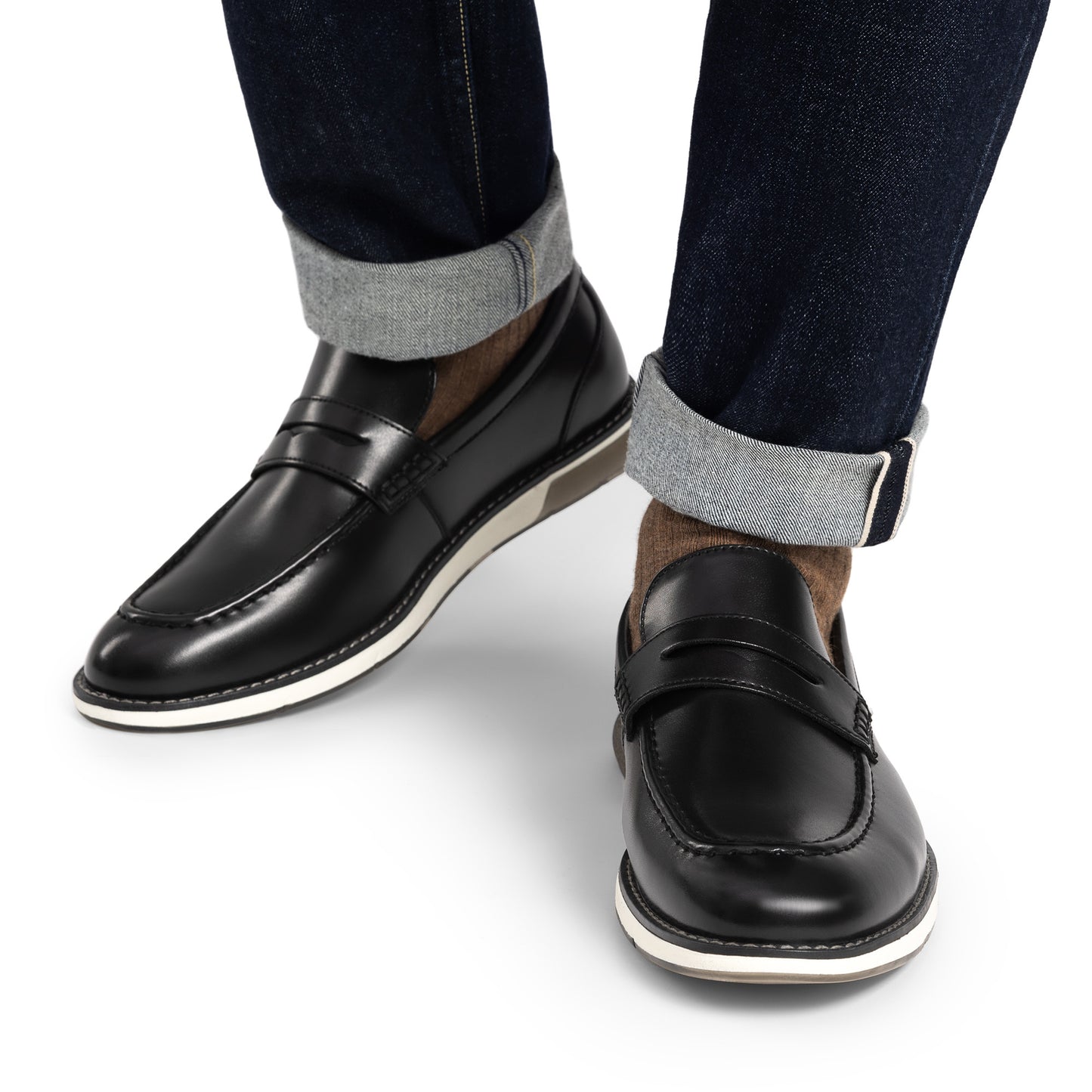 BRUNO MARC Men Slip On Penny Loafers Vegan Dress Shoes