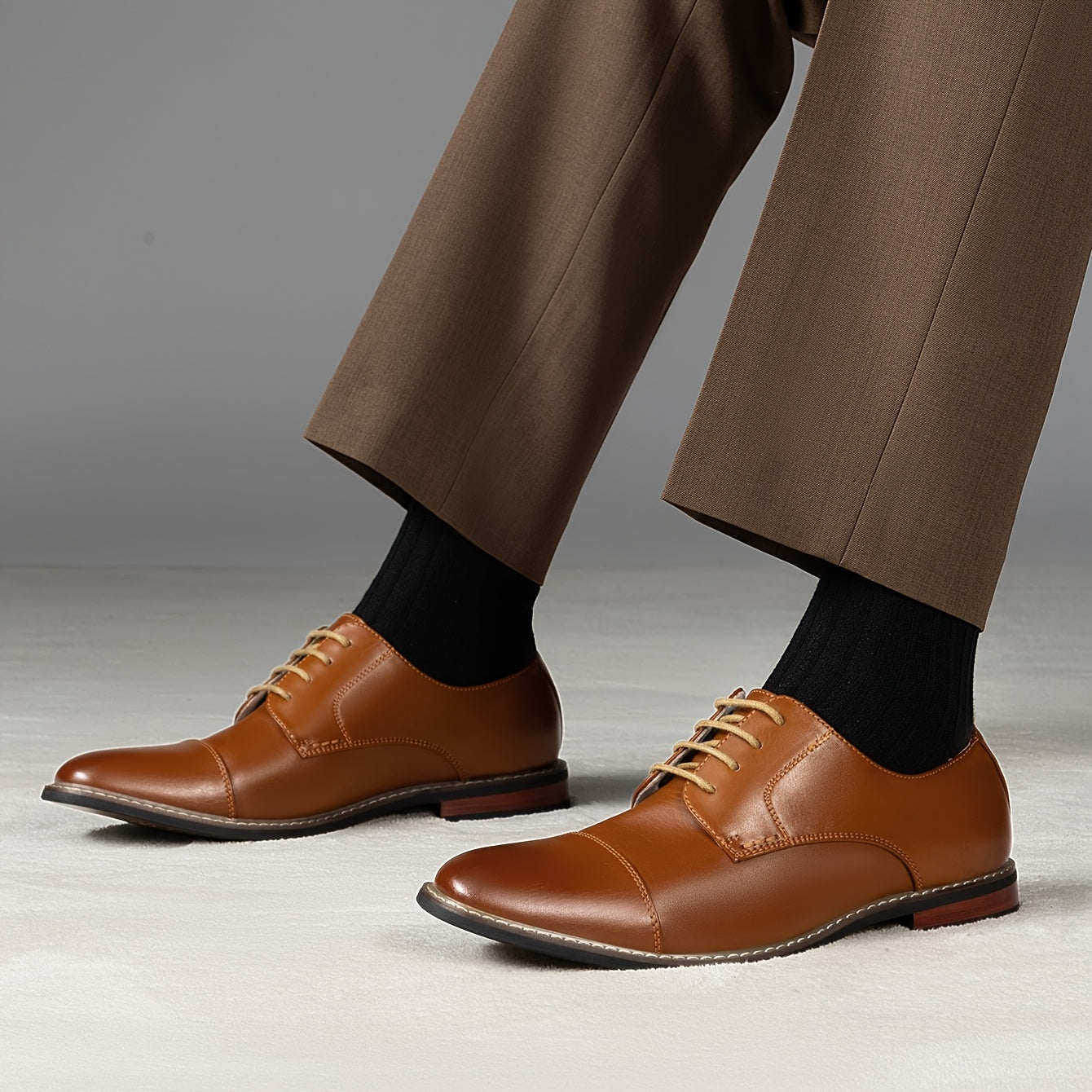 Bruno Marc Prince Modern Formal Oxford Wingtip Shoes