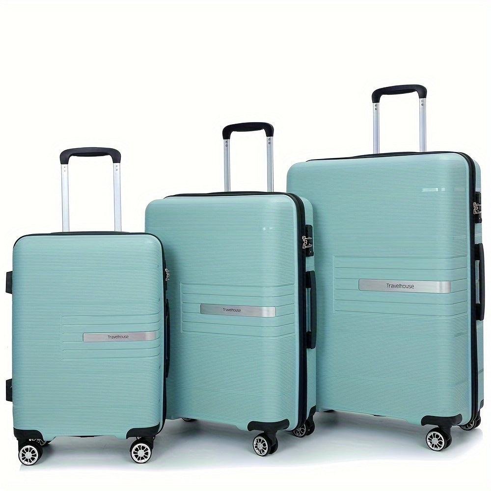 Tripcomp Luggage 3 Piece Set With TSA Lock And Spinner