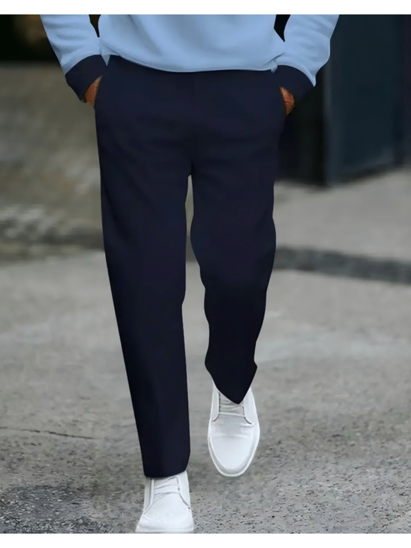 Men's Oversized Track Suit Set Polyester Zip Jacket Pants