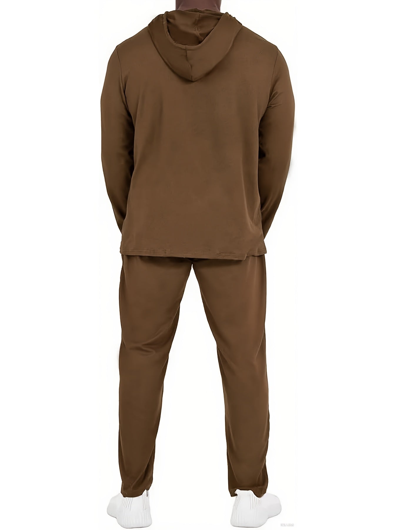 Men's Two Piece Sweatsuit Set Hooded Jogger Tracksuit