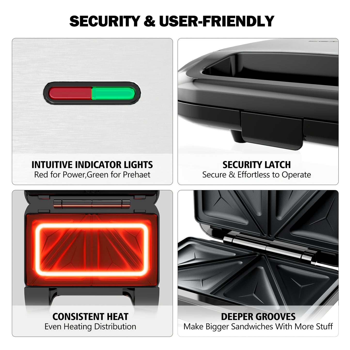 CACHOO Electric Smokeless Grill Three In One Indoor Griddle