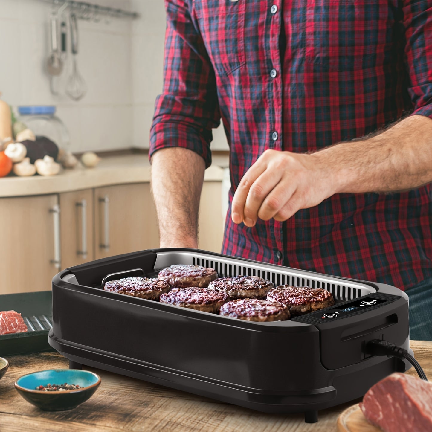 Commercial Electric Rotisserie Grill 1500W Turbo Extractor