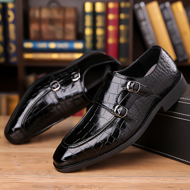 All Nations Emporium Mens British Crocodile Penny Loafers