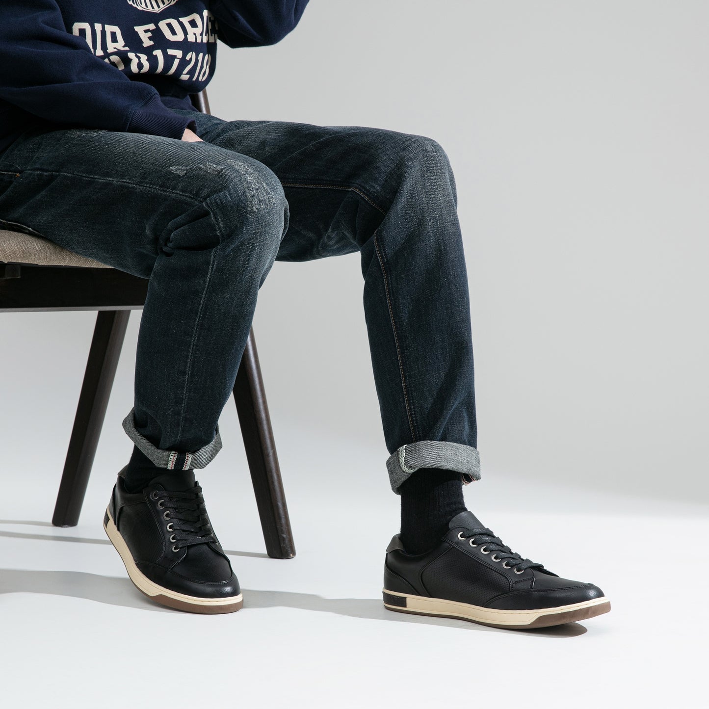 JOUSEN Men Casual Sneakers All Season Low Top Round Toe