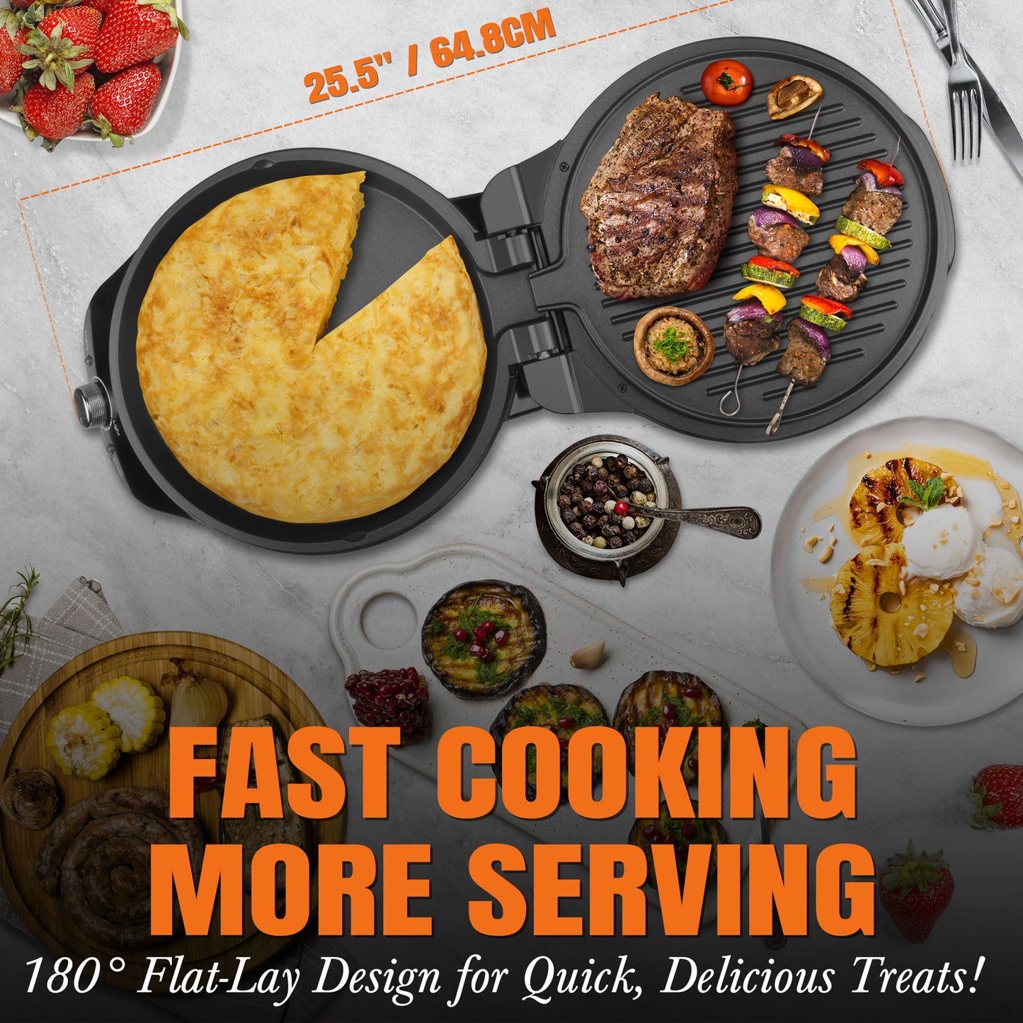 Tastetide Electric Griddle Nonstick Quesadilla Maker