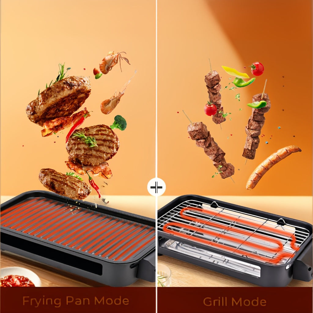 Susteas 1500W Smokeless Indoor Outdoor Electric Grill