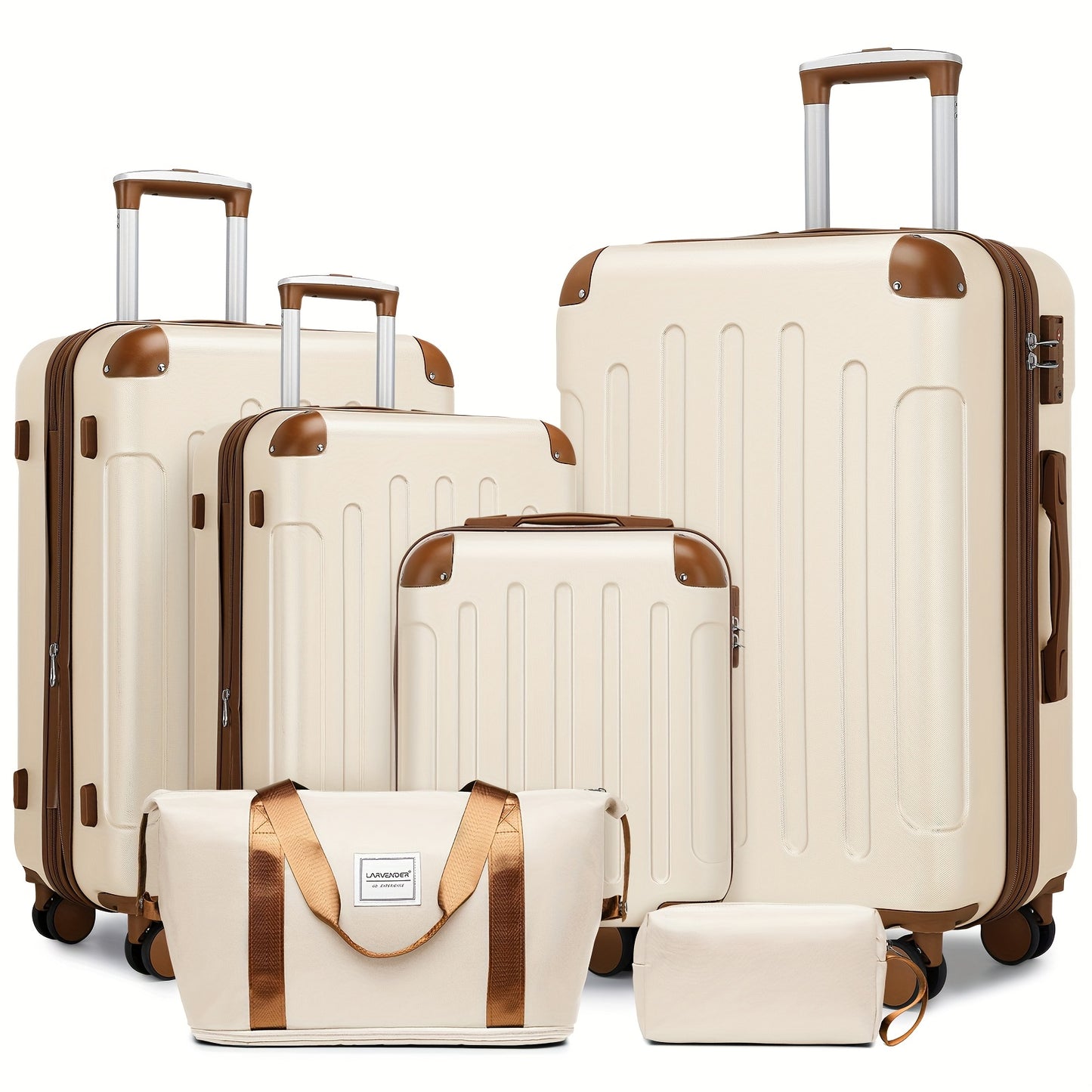 Hardside Luggage Set Expandable Spinner TSA Lock 6 Piece