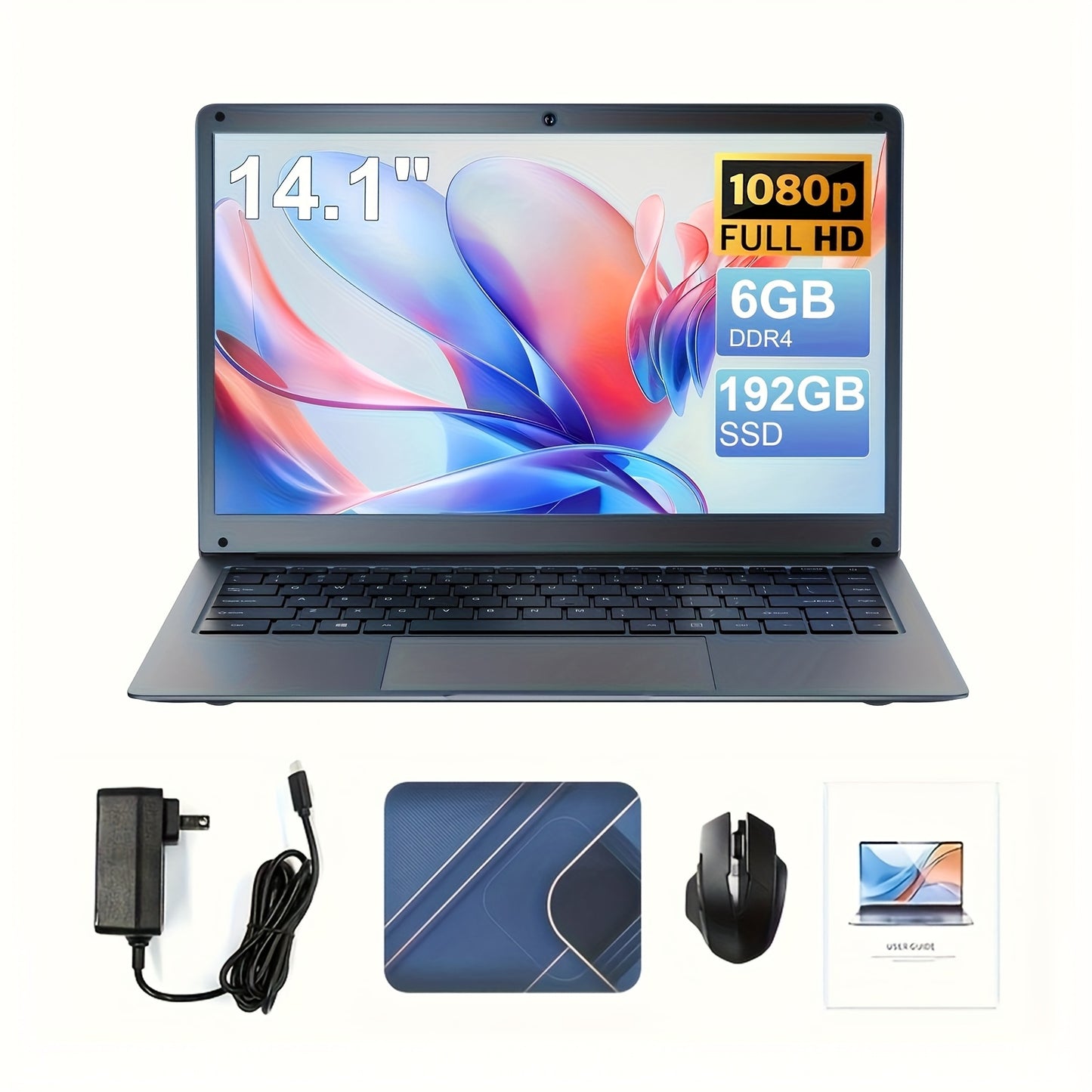 SUXICPU Laptop Celeron N3350 6GB RAM 320GB ROM 1080P