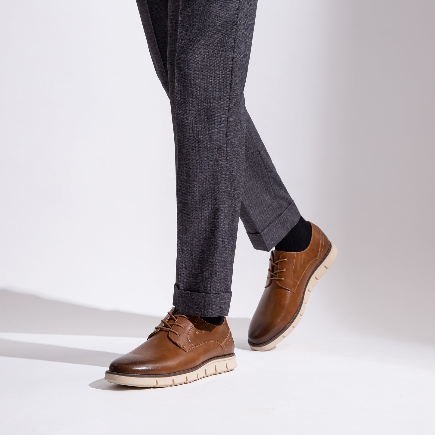 JOUSEN Mens Lightweight Non Slip Casual Dress Shoes