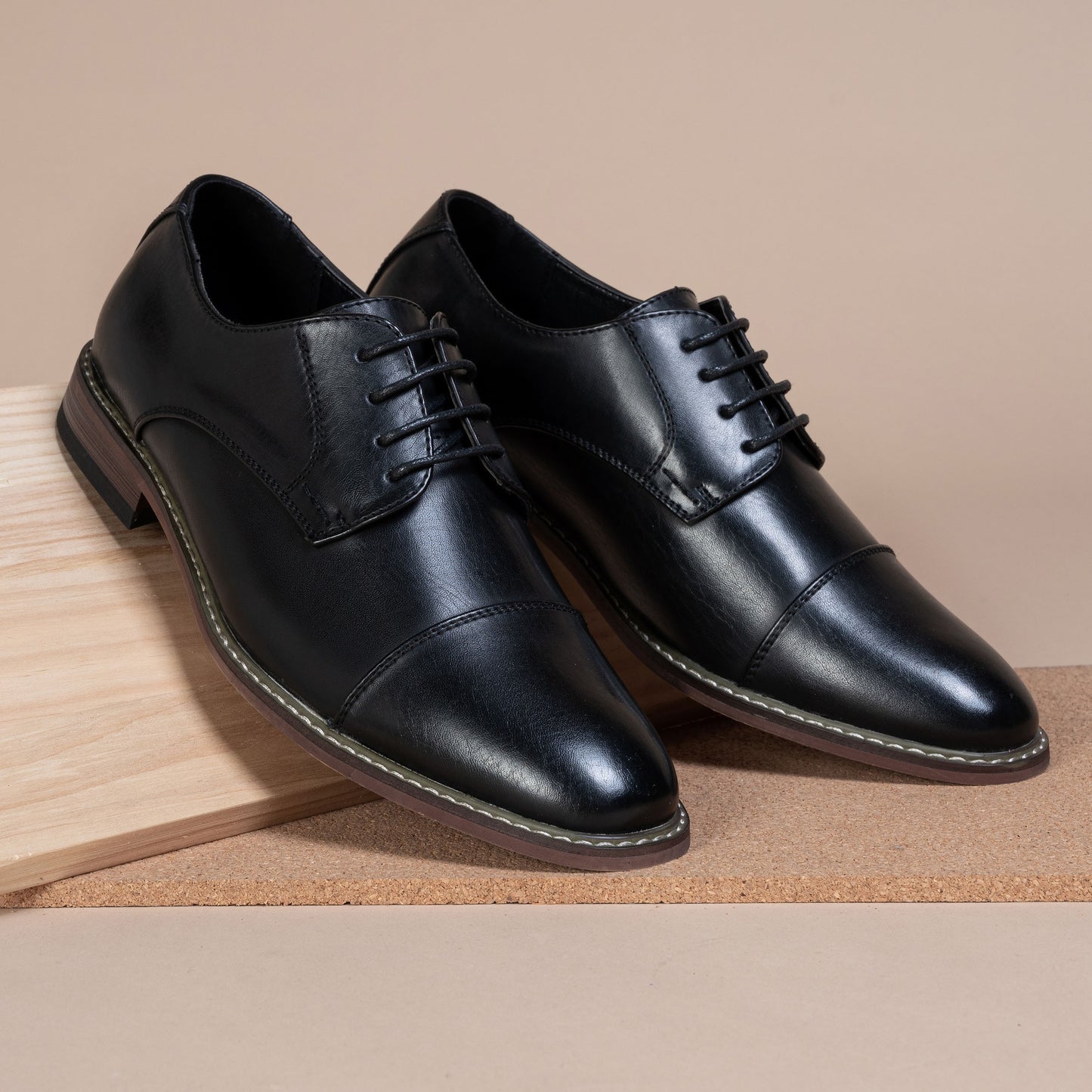 Vostey Men's Retro Oxford Slip On Dress Shoes For Office