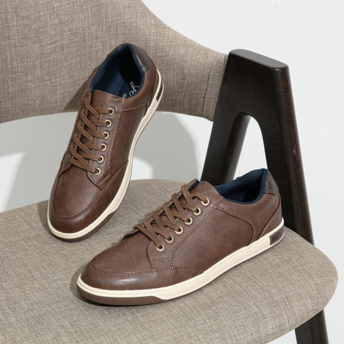 JOUSEN Men Casual Sneakers All Season Low Top Round Toe