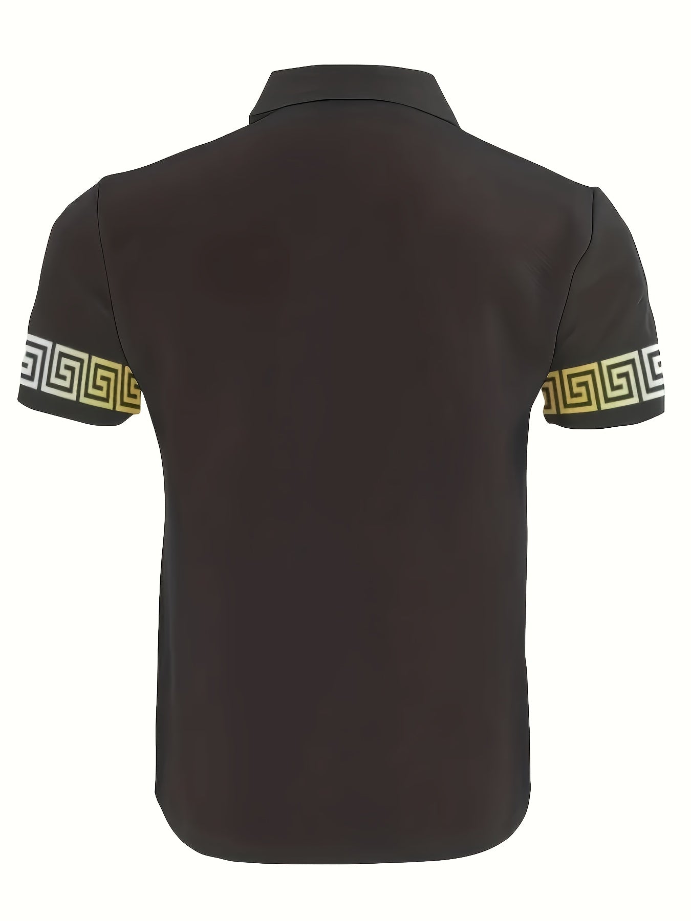 Geometric Pattern Men Two Piece Set For Daily Casual Wear