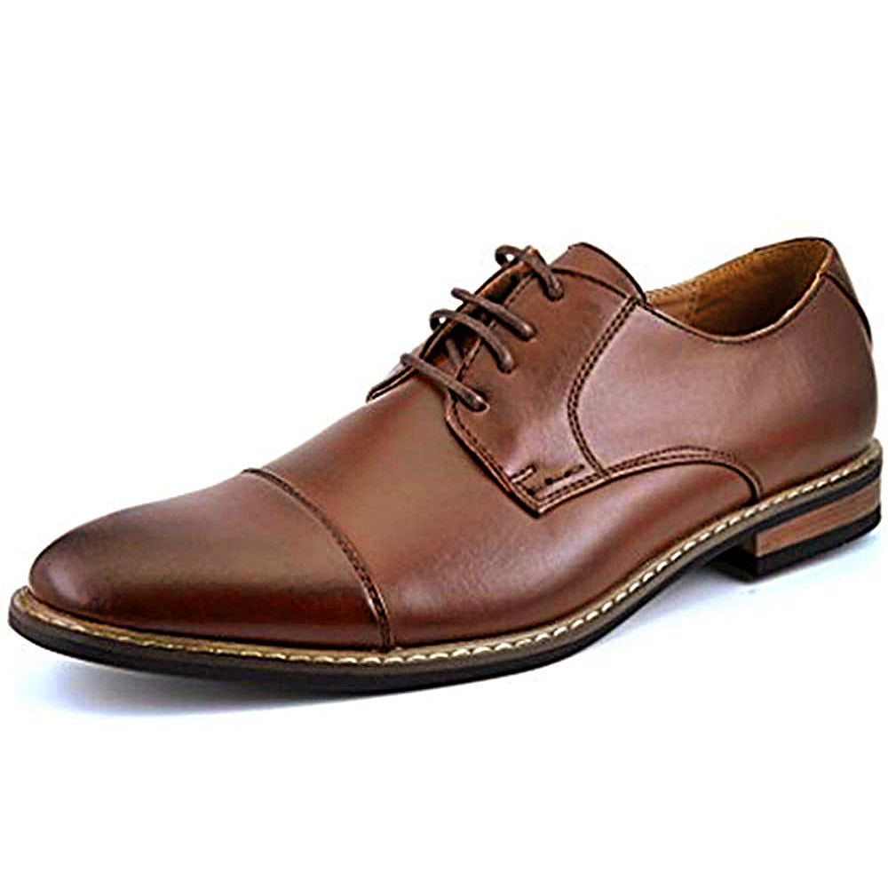 Bruno Marc Classic Modern Oxford Wingtip Lace Dress Shoes