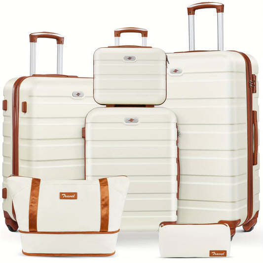 Sturdy Luggage Set With Expandable Duffle And Cosmetic Case