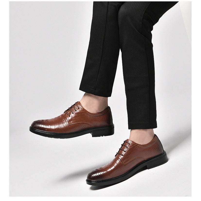 All Nations Emporium Mens British Formal Loafers Crocodile