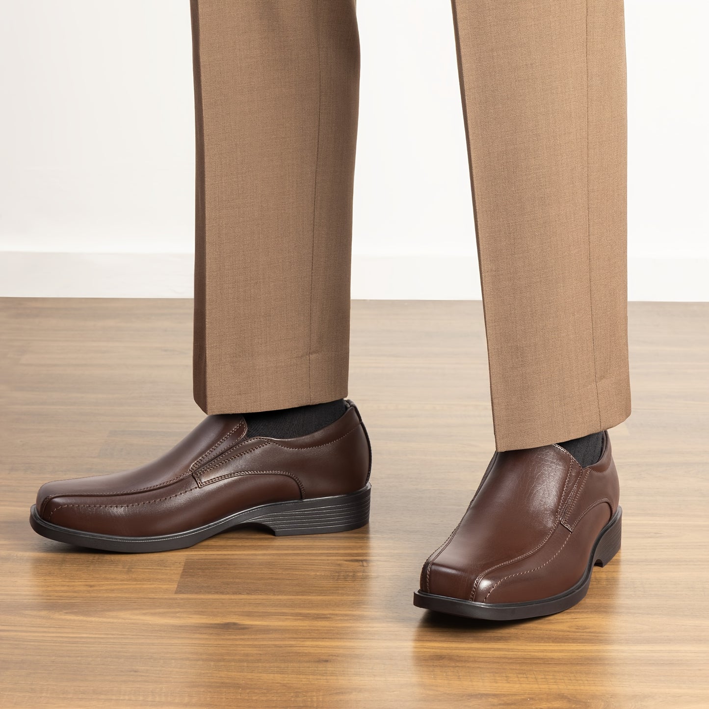 Bruno Marc Mens Lined Dress Loafers Slip On Classic Shoes