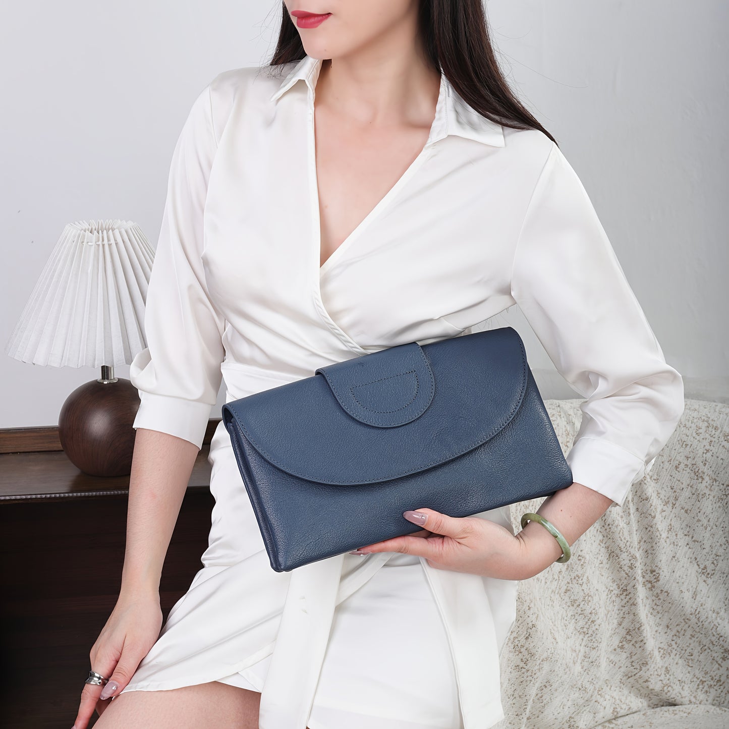 New Women's Top-Grain Cowhide Crossbody Bag by Unknown Brand