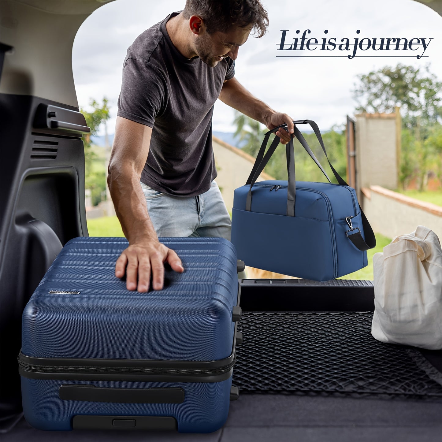 Suitcase Set 6pcs, 20/24/28 IN Expandable Carry On Luggage With TSA Lock Spinner Wheels Telescopic Handle, PC Hard Shell Luggage Set