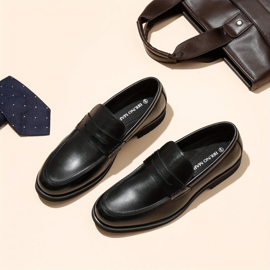 Bruno Marc Mens Slip On Penny Loafers Memory Foam Insole
