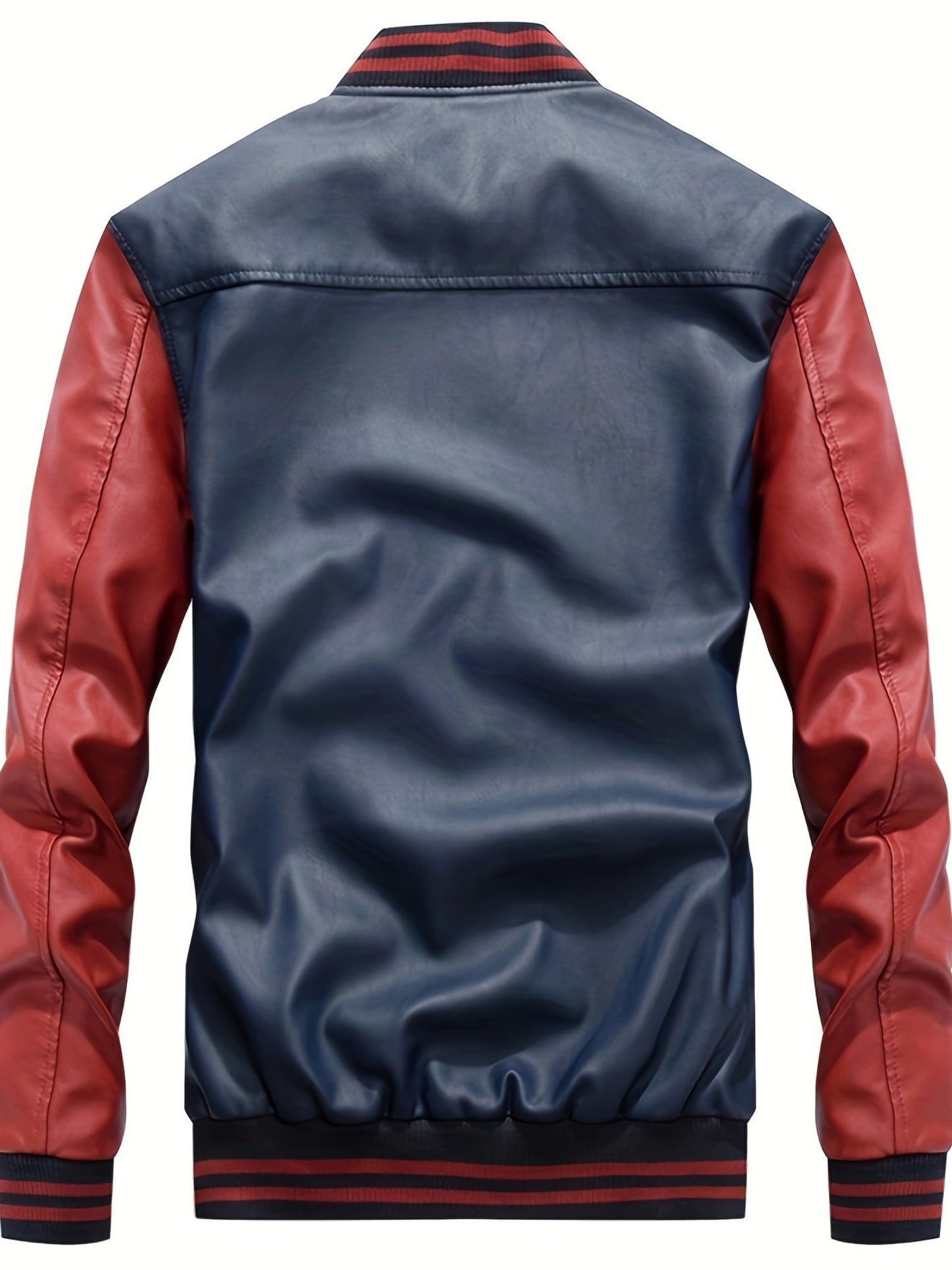 Mens Jacket Casual Baseball Stand Collar Slim Fit Coat