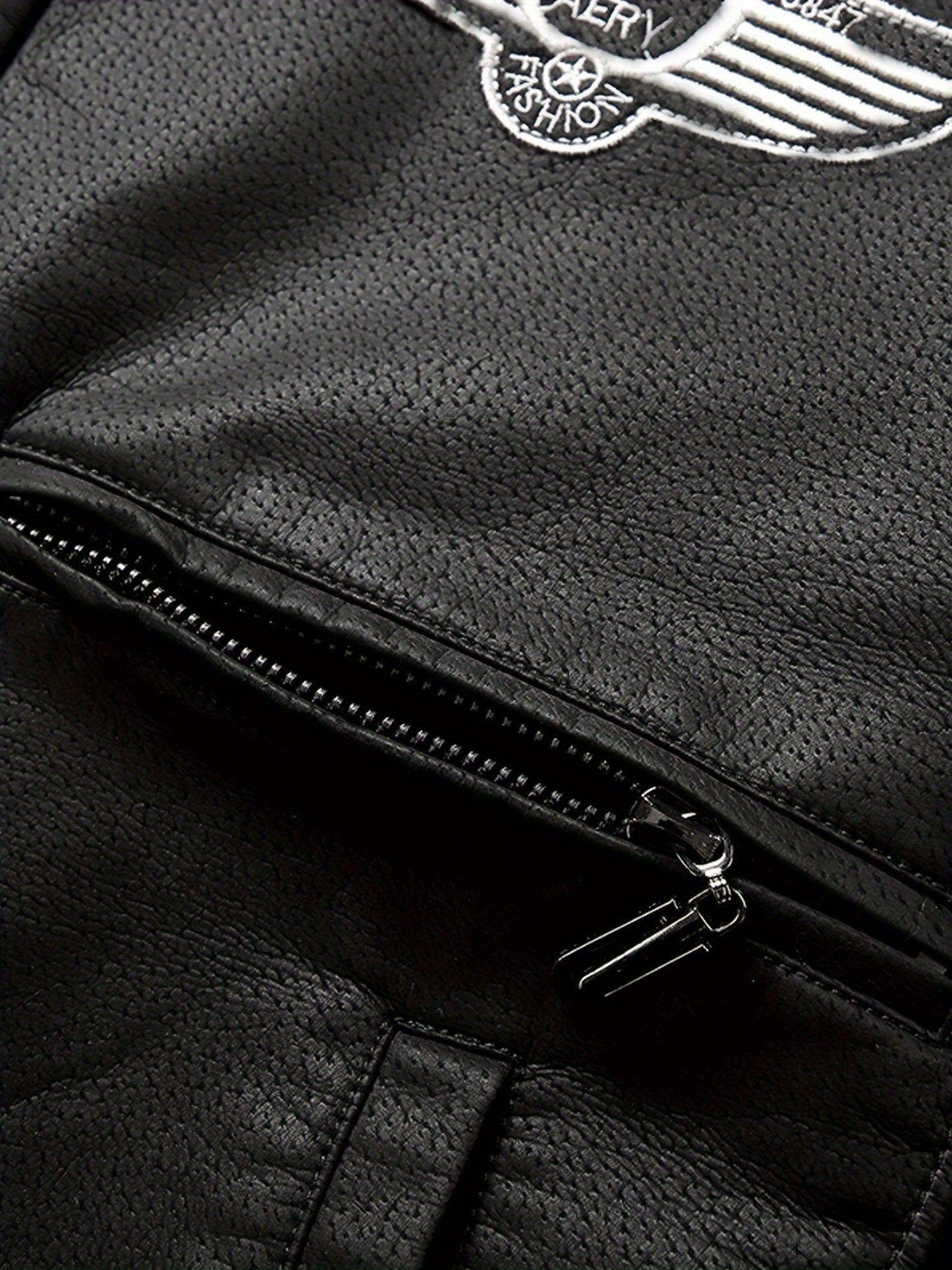Men's Vintage Military Style Fleece Lined Bomber Jacket