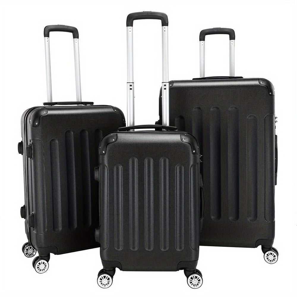LEADZM Luggage Set 3pc Hardside Spinner Suitcases TSA Lock