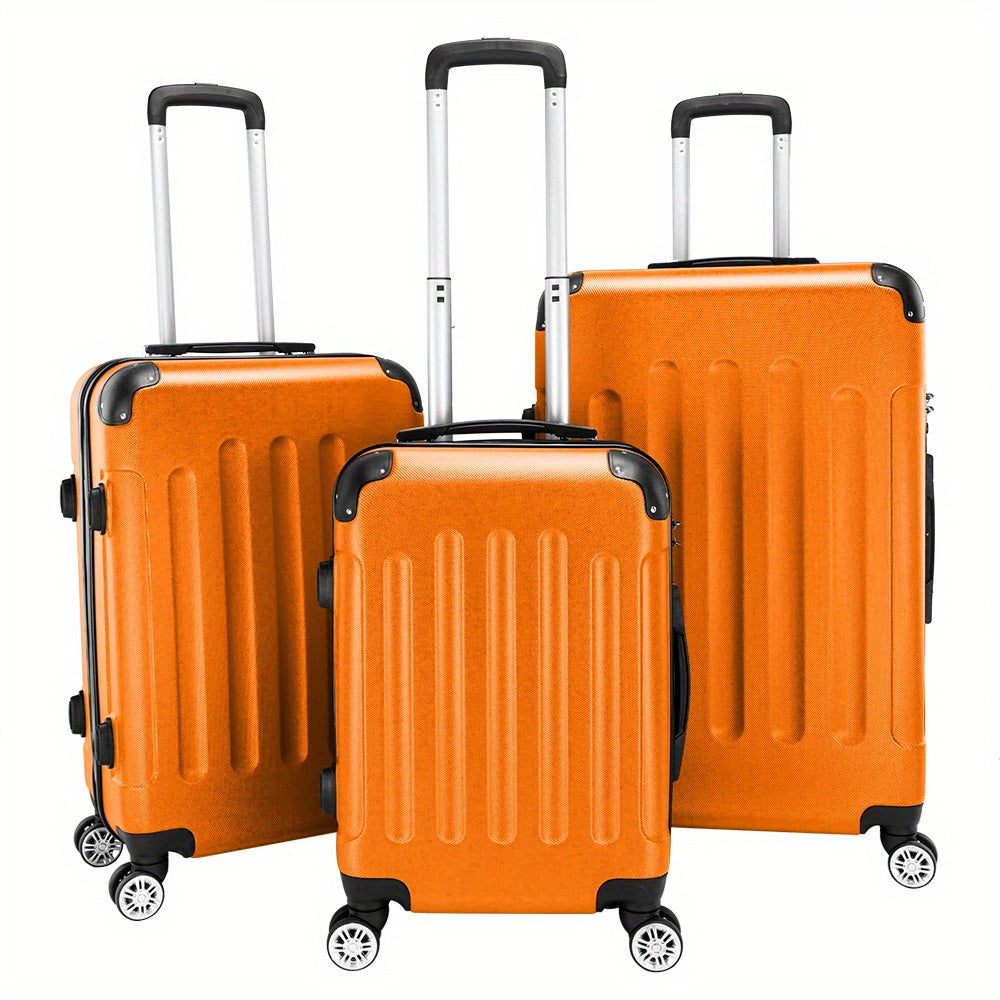 LEADZM Luggage Set 3pc Hardside Spinner Suitcases TSA Lock