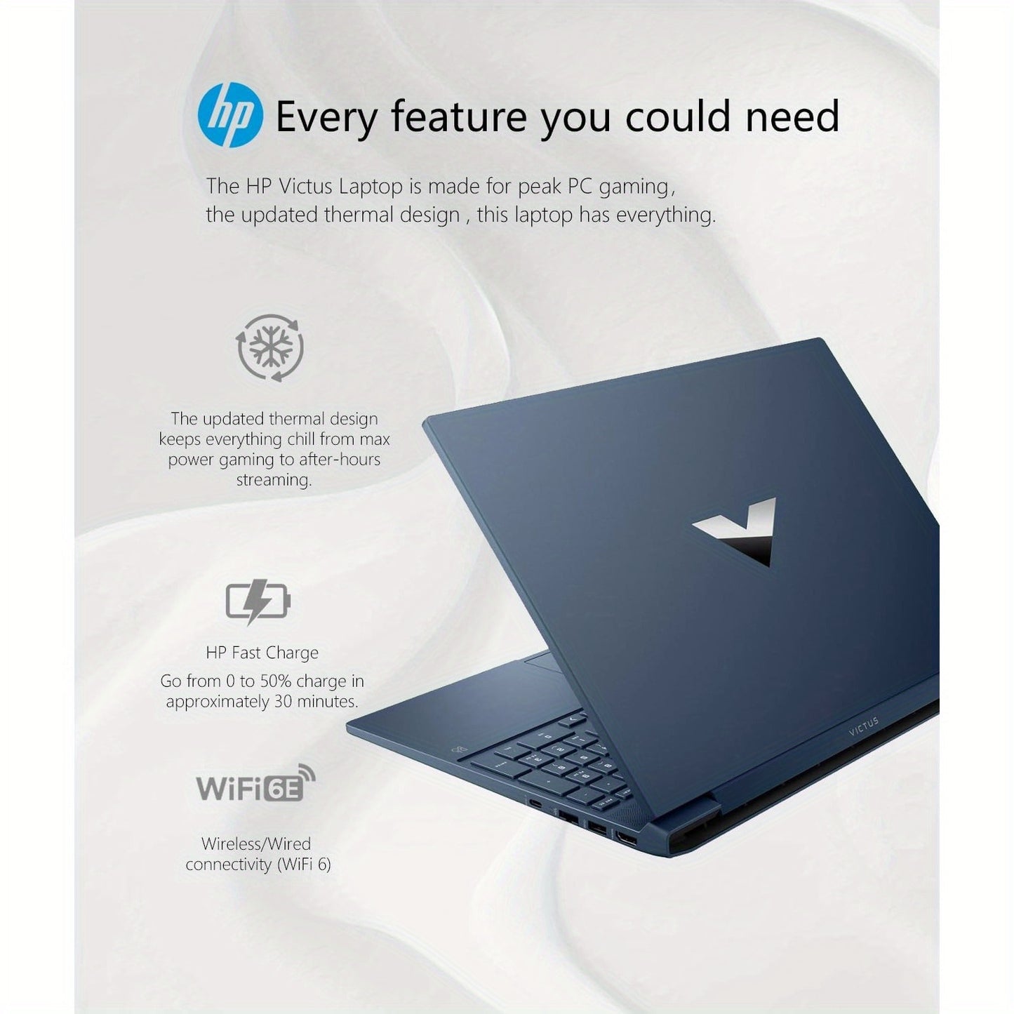 HP Victus Gaming Laptop RTX 3050 1TB SSD Windows 11