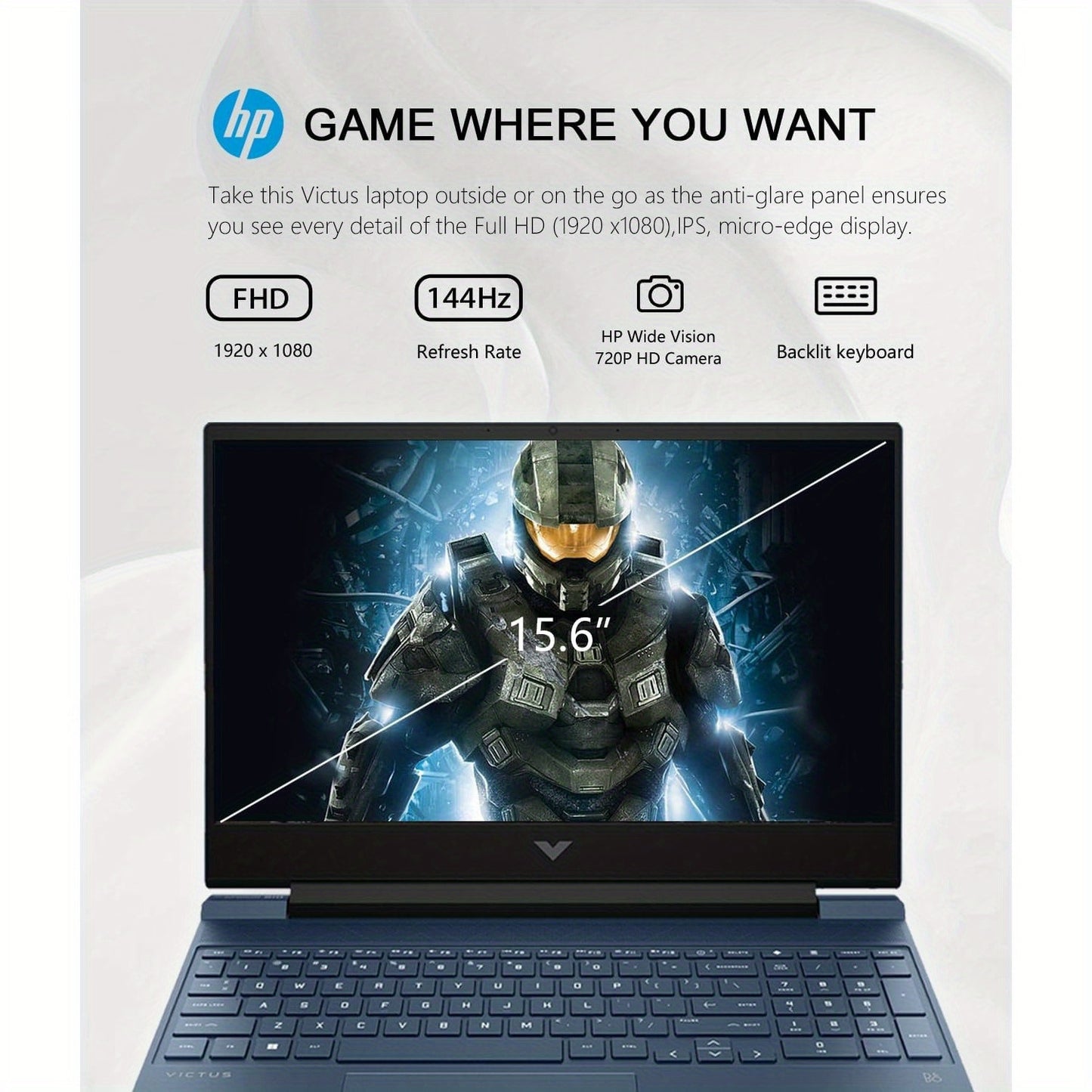 HP Victus Gaming Laptop RTX 3050 1TB SSD Windows 11