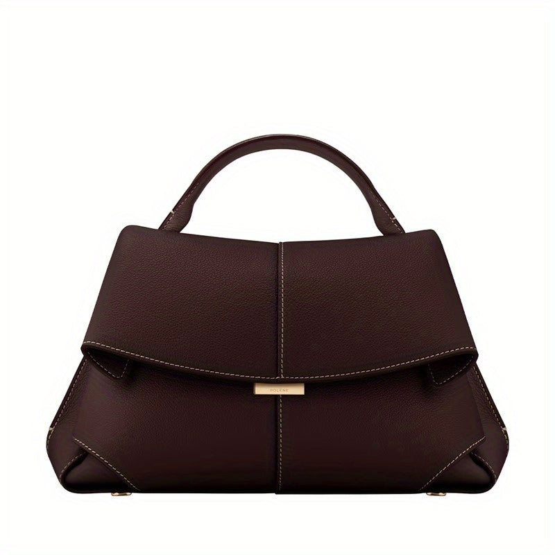 Genuine Leather Women's Messenger Bag by Fashionable Brand