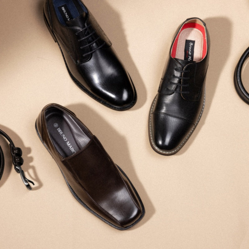 Bruno Marc Classic Modern Oxford Wingtip Lace Dress Shoes