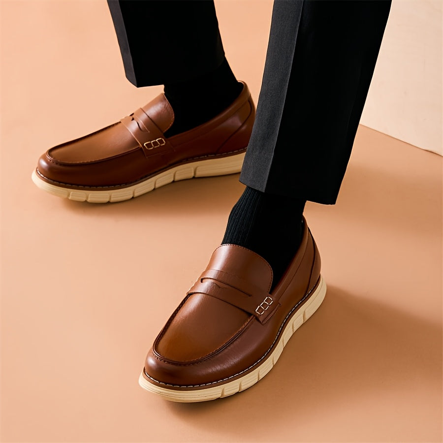 Bruno Marc Men's Classic Slip On Loafers Rubber Sole
