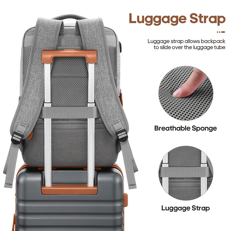 Hybrid Hardside Luggage Set With Spinner Wheels Carry On