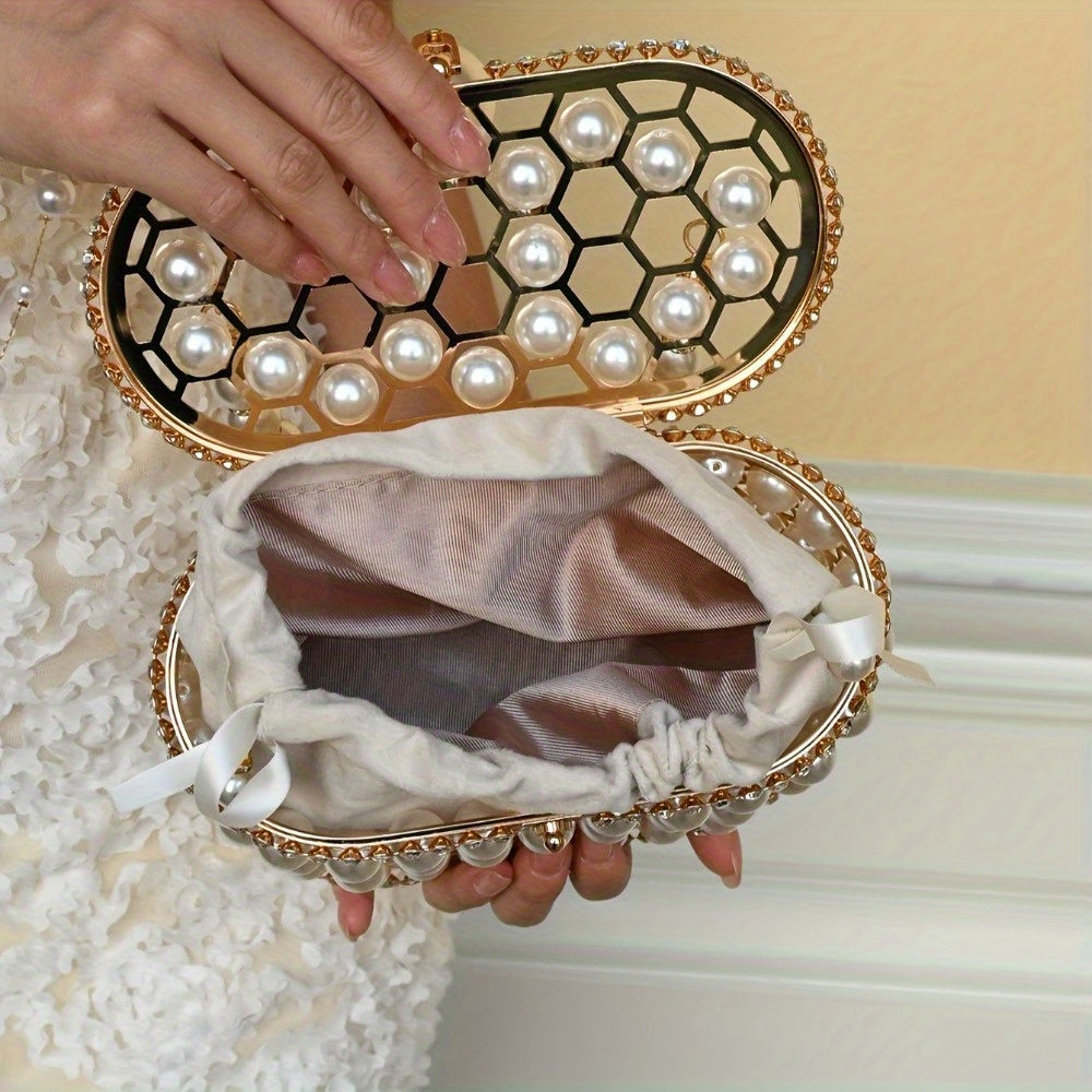 Neulry Metallic Crossbody Bag For Women With Chain Strap