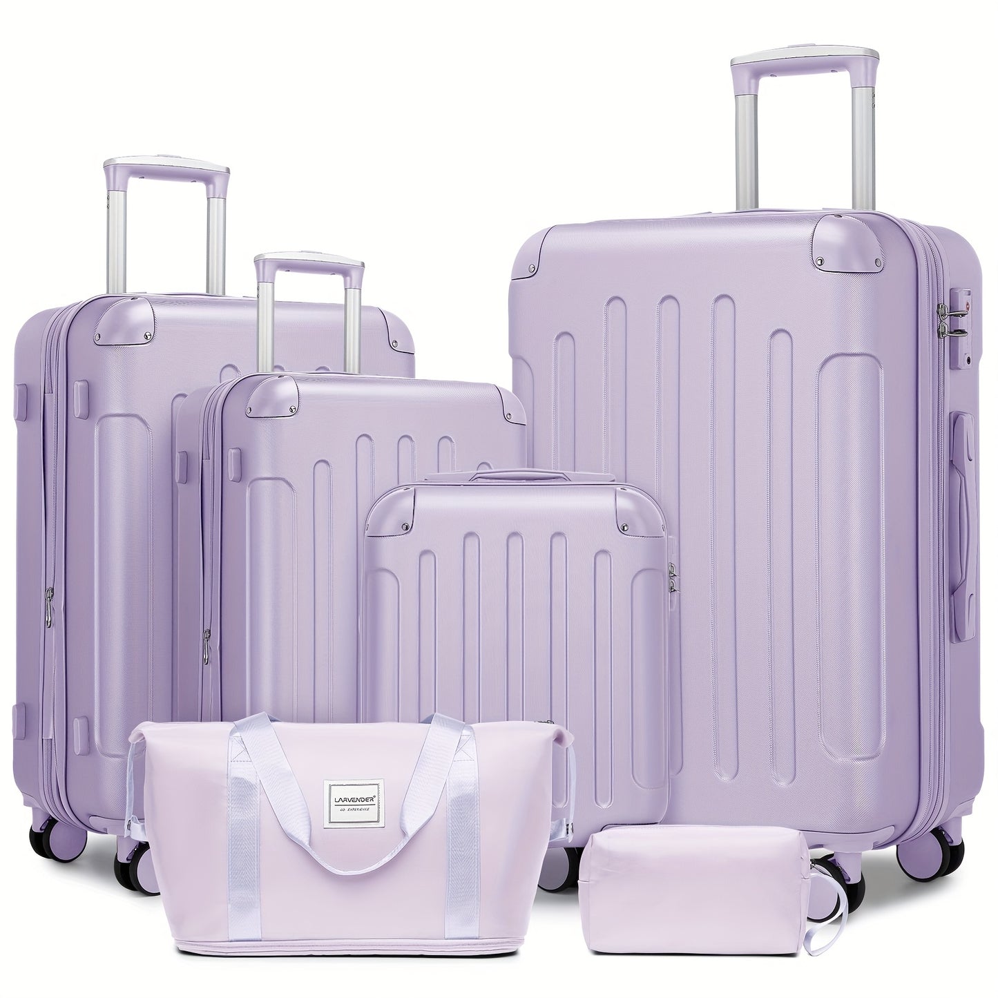 Hardside Luggage Set Expandable Spinner TSA Lock 6 Piece