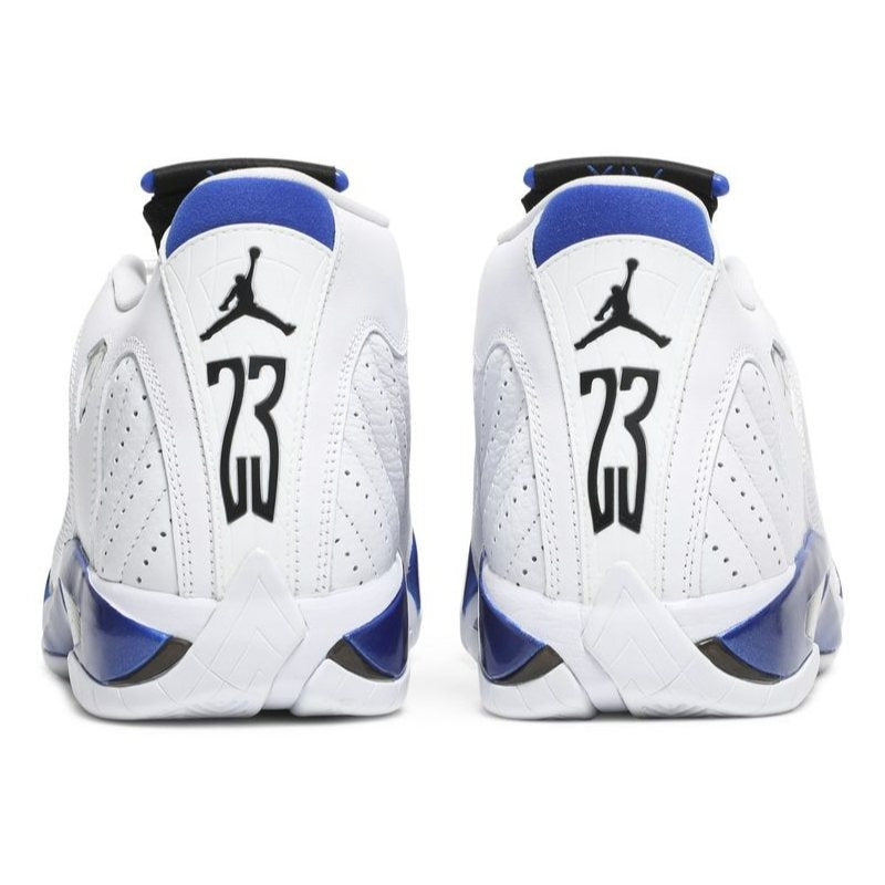Nike Air Jordan 14 Retro White Hyper Royal Sneaker Edition