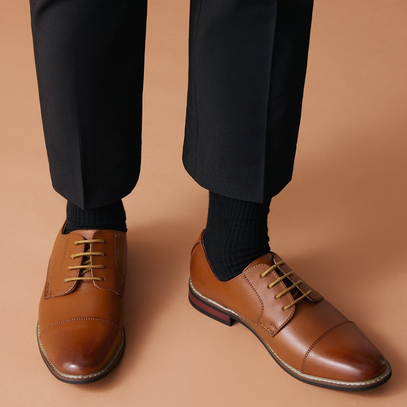 Bruno Marc Classic Modern Oxford Wingtip Lace Dress Shoes