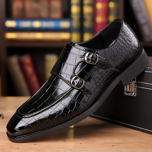 All Nations Emporium Mens British Crocodile Penny Loafers