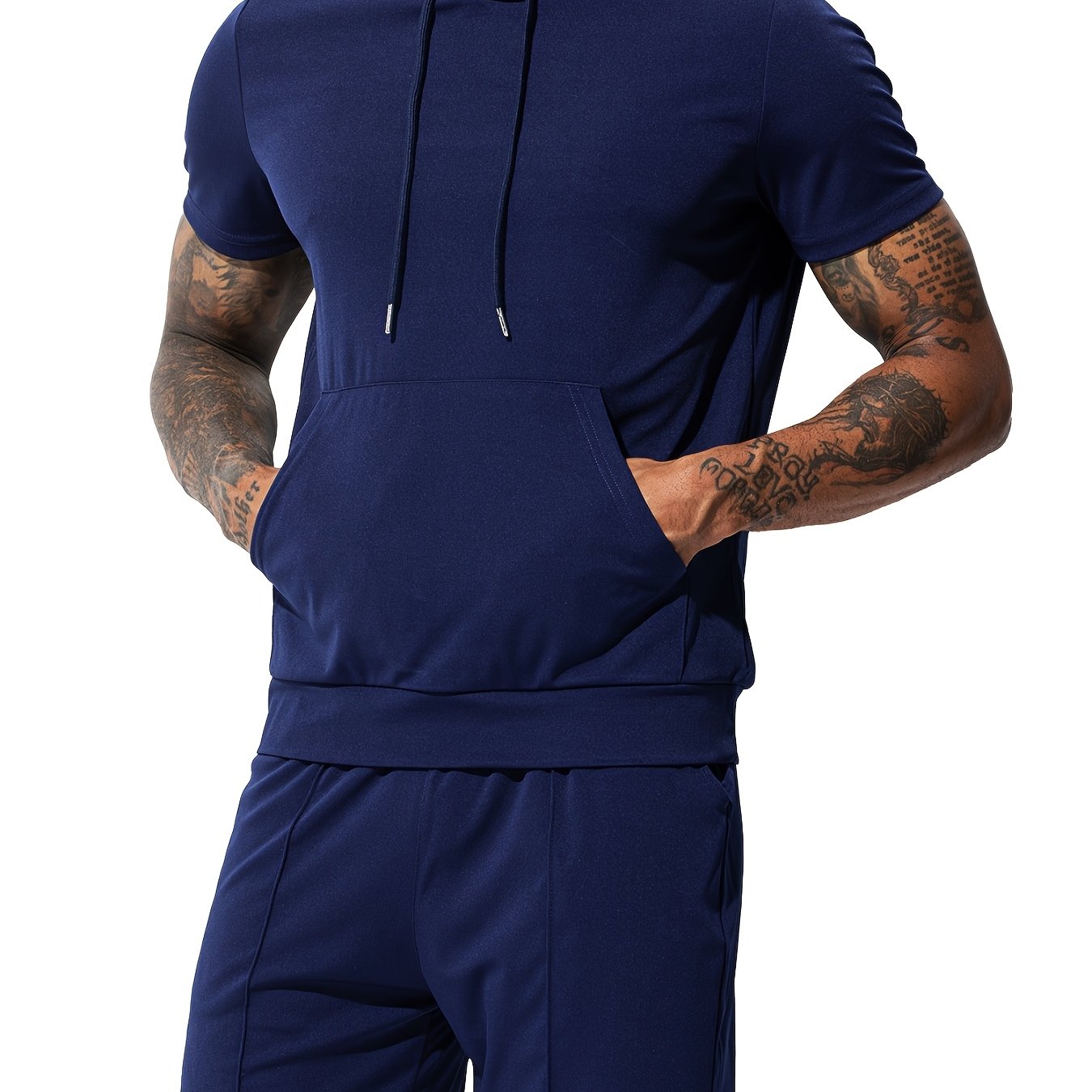 Arjen Kroos Mens Summer Sports Hoodie And Shorts Set