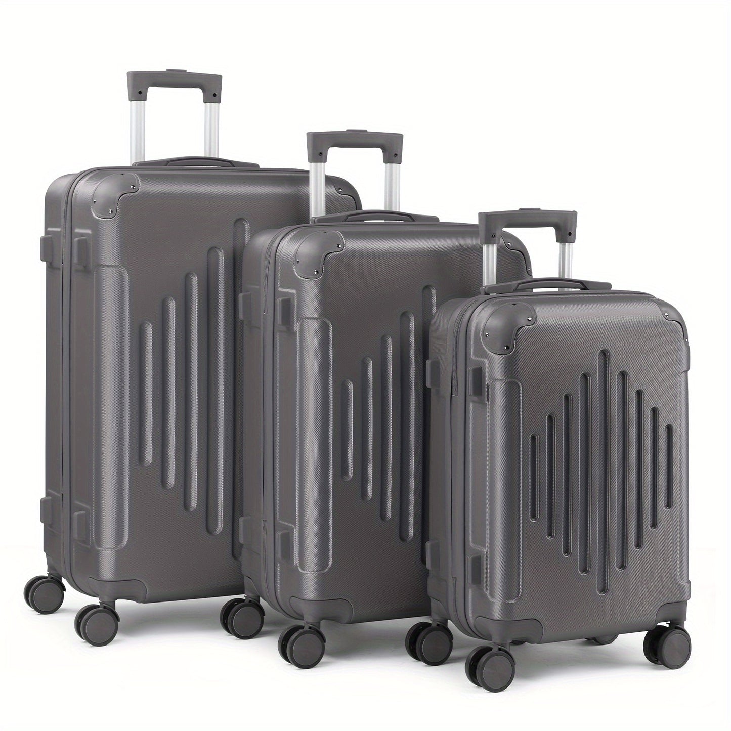 AUTOFOREVER 3pc Luggage Set With Corner Protectors TSA Lock